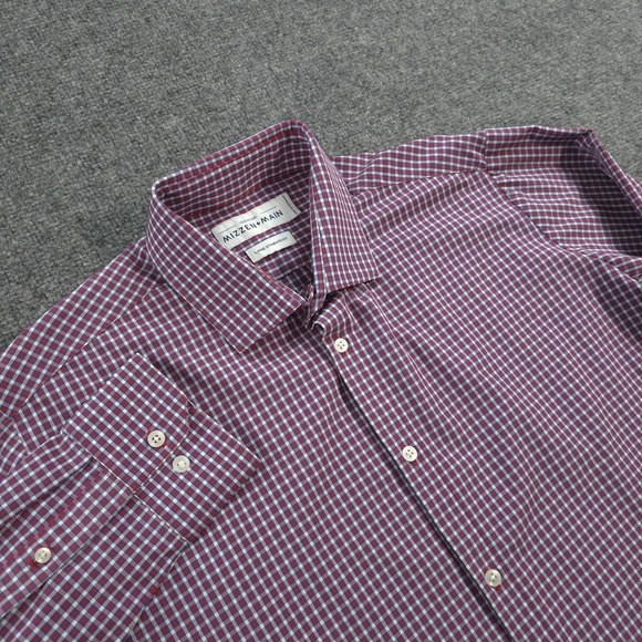 Mizzen+Main Other - Mizzen Main Shirt Mens L Red Check Leeward Standard Fit Stretch Dress Business